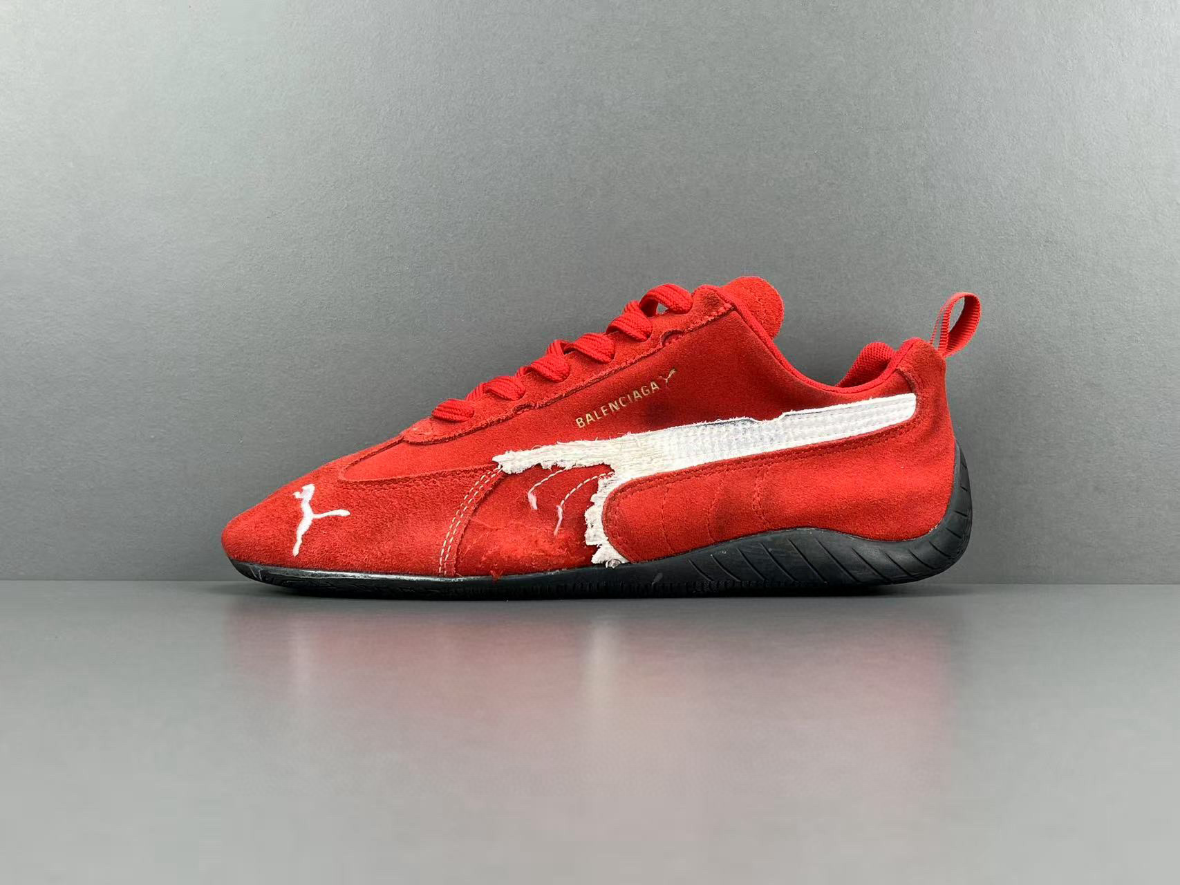 [BALENCIAGA] 발렌시아가 x 푸마 스피드캣 스웨이드 스니커즈 레드 847146WSDSD6910 남녀공용 (G공장)