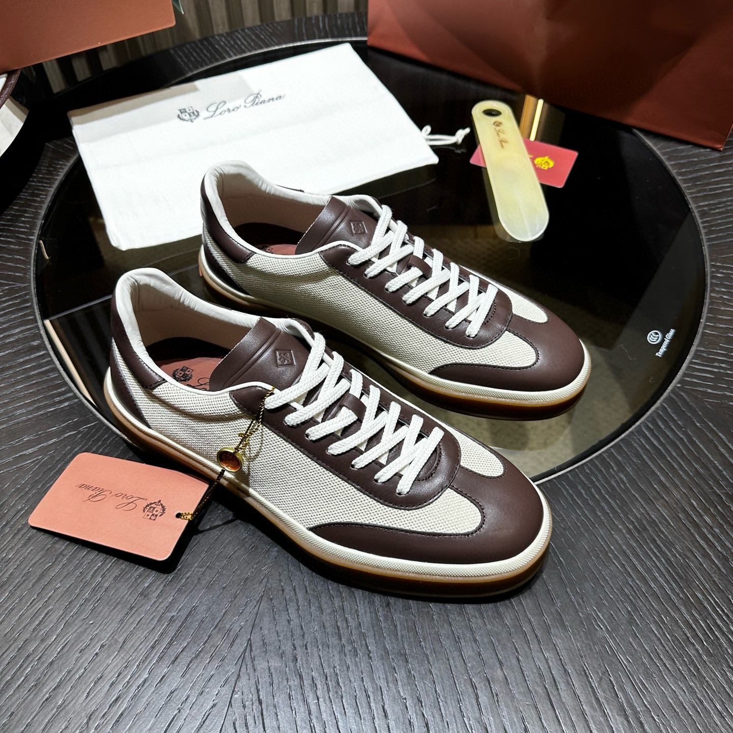 [Loro Piana] 로로피아나 테니스 워크 스니커즈 남성용