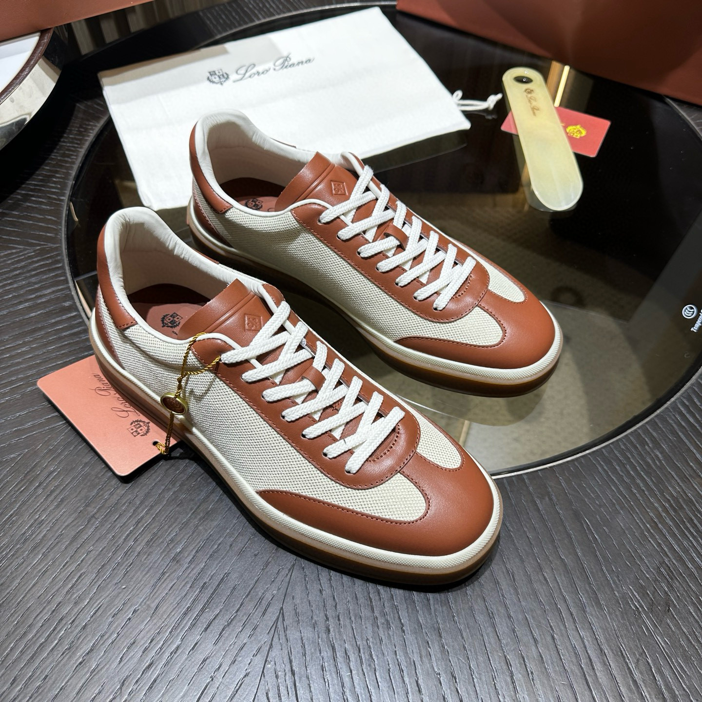 [Loro Piana] 로로피아나 테니스 워크 스니커즈 남성용