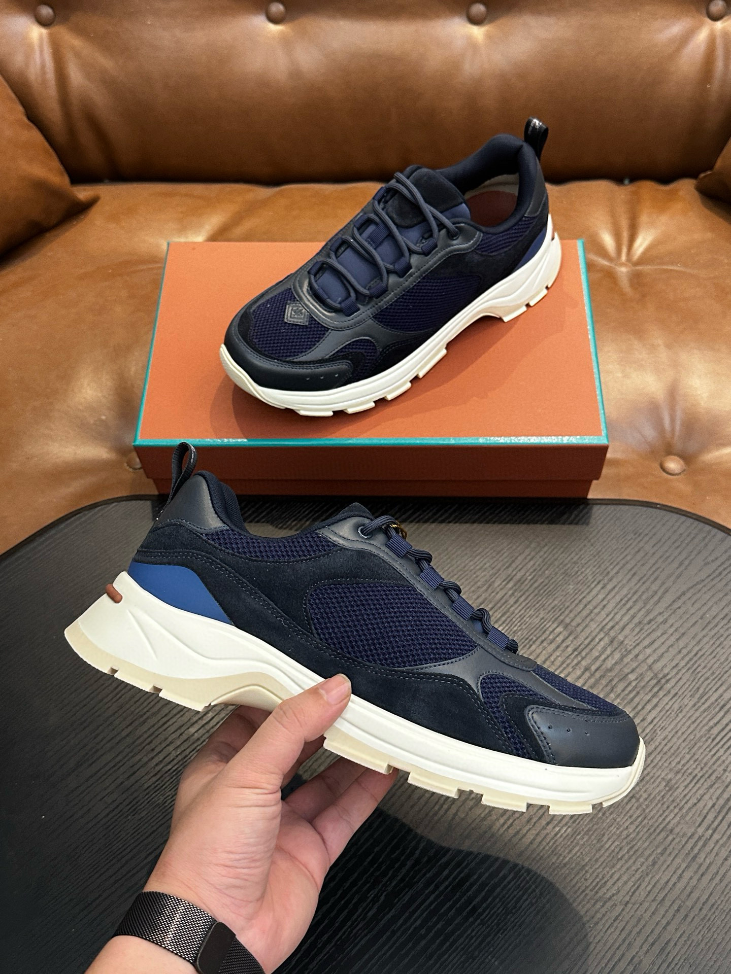 [Loro Piana] 로로피아나 케언 워크 스니커즈 남성용