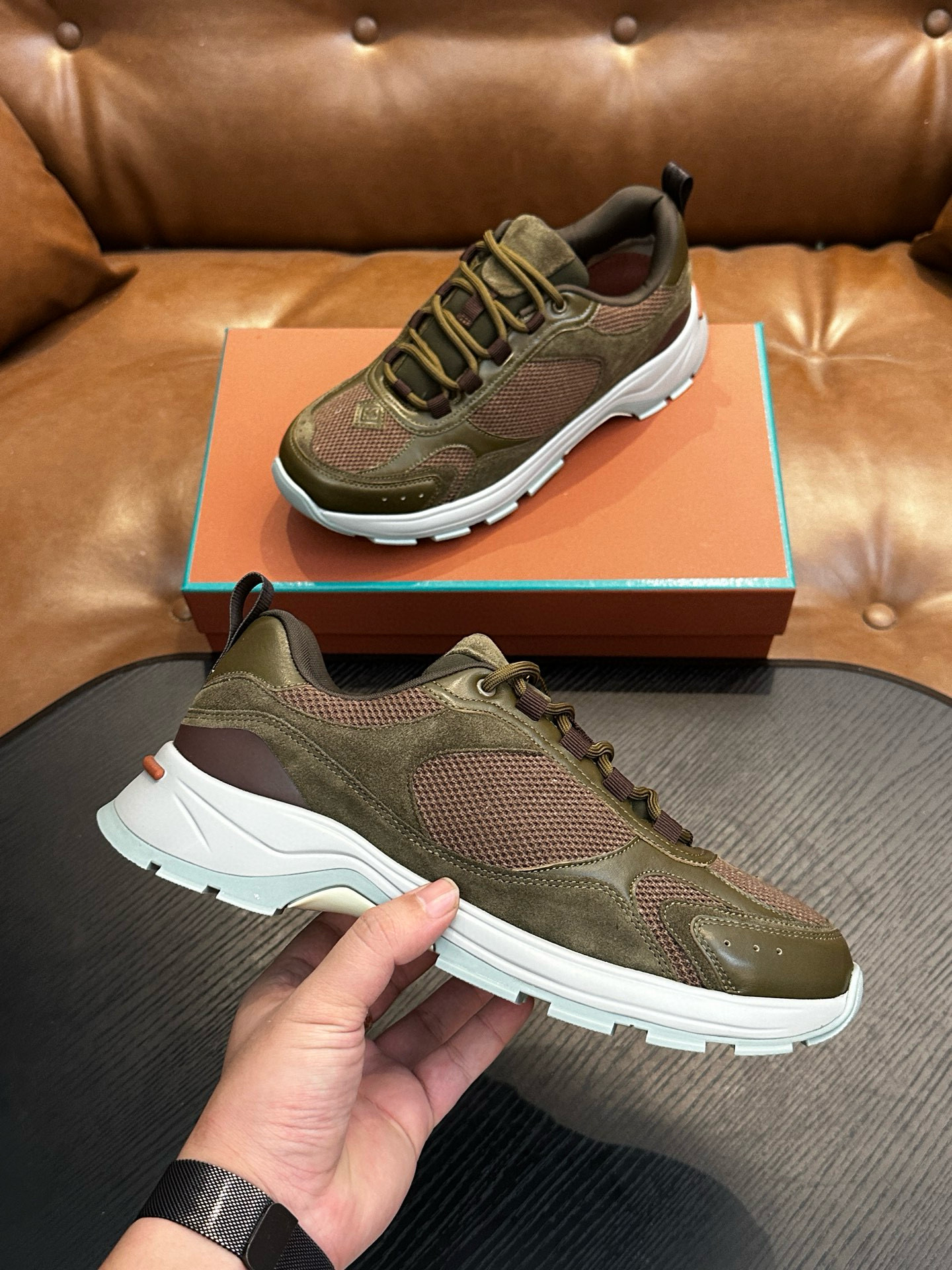 [Loro Piana] 로로피아나 케언 워크 스니커즈 남성용