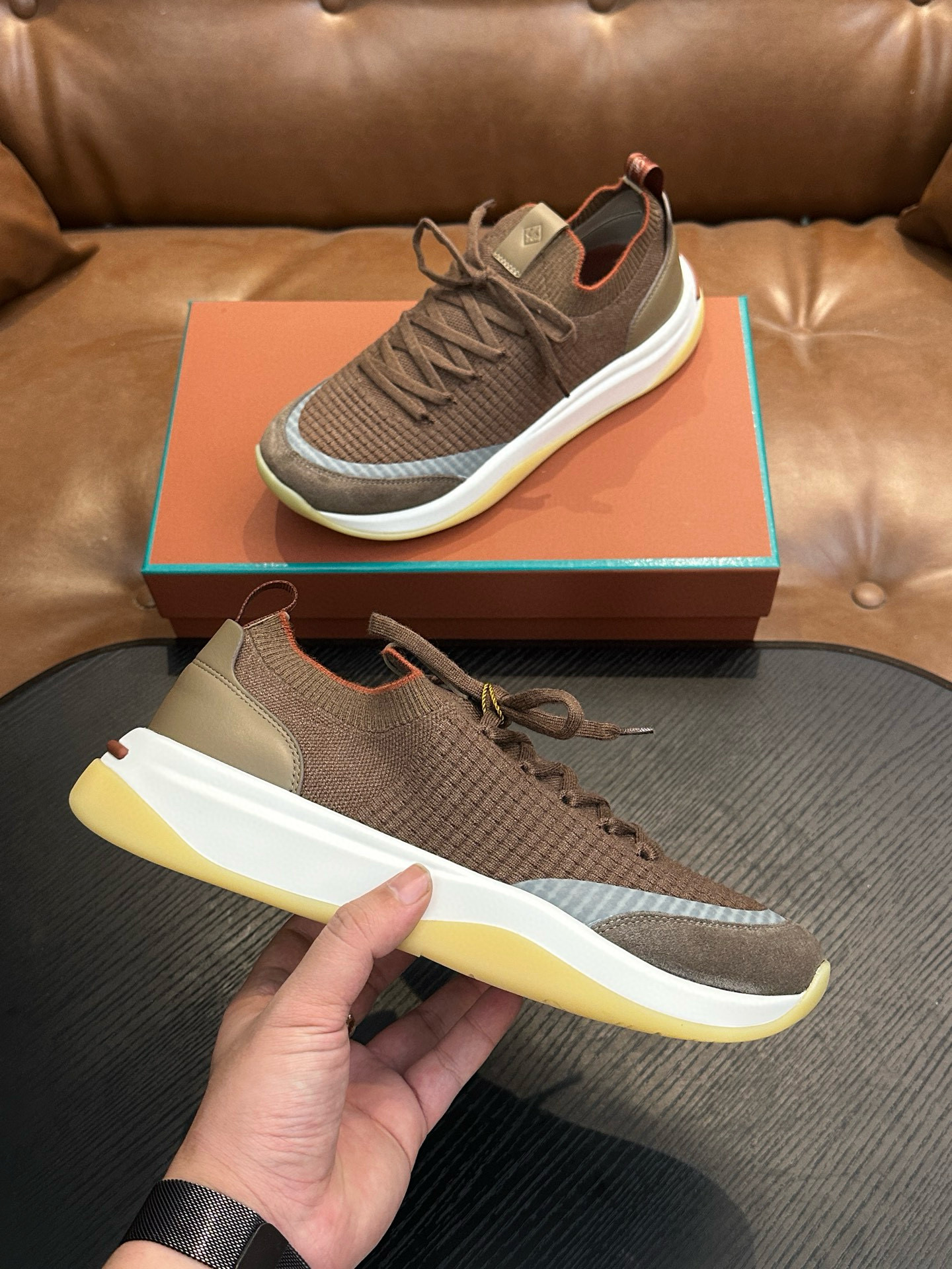 [Loro Piana] 로로피아나 워크 위시 스니커즈 남성용