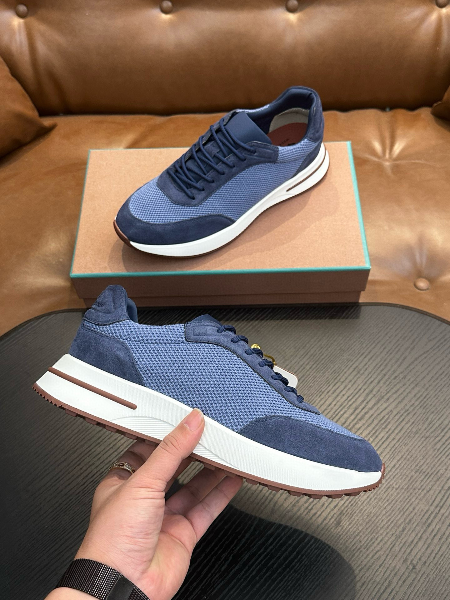 [Loro Piana] 로로피아나 워크 위시 스니커즈 남성용