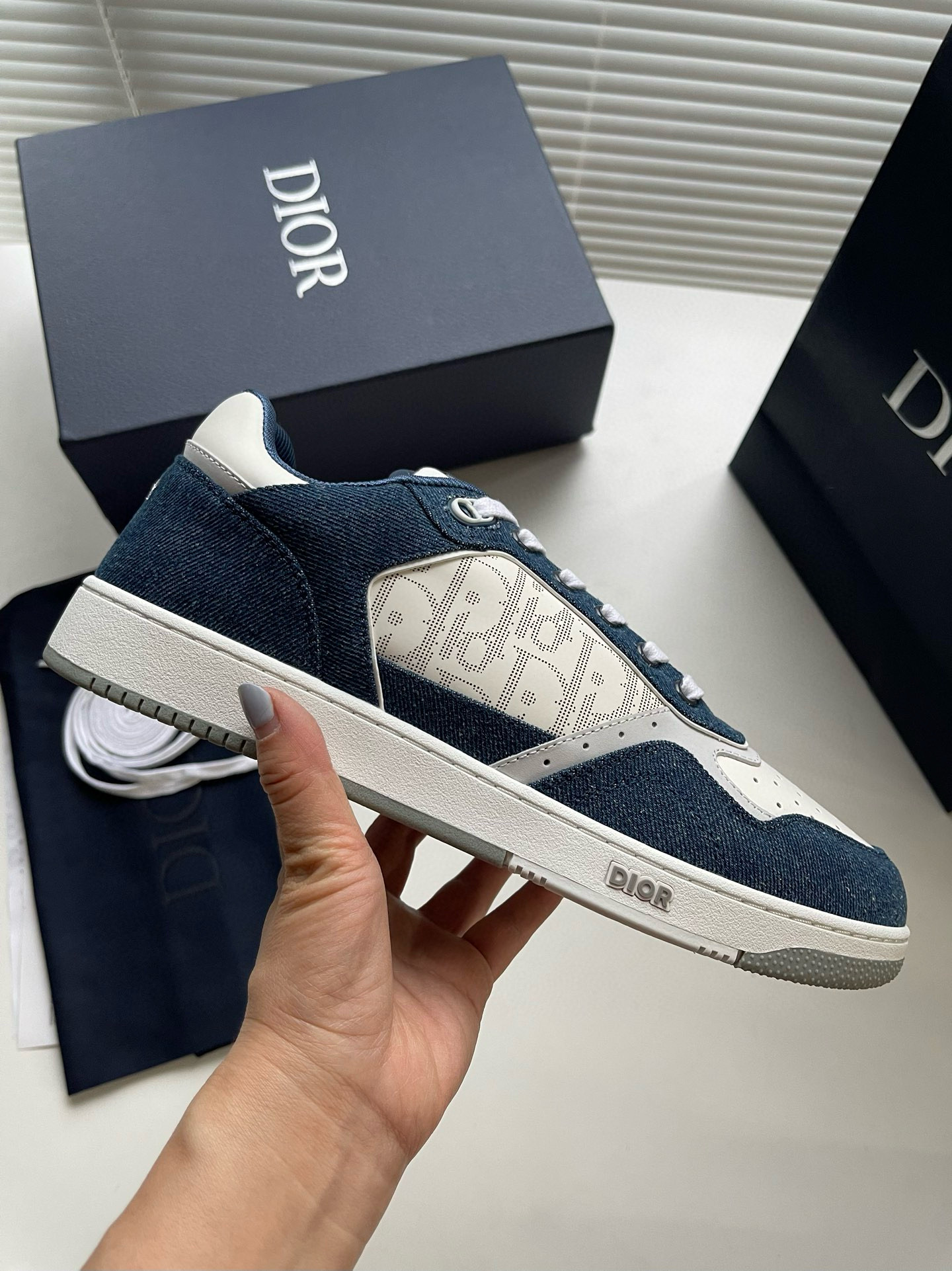 [DIOR] 디올 B27 오블리크 로우 스니커즈 남성용