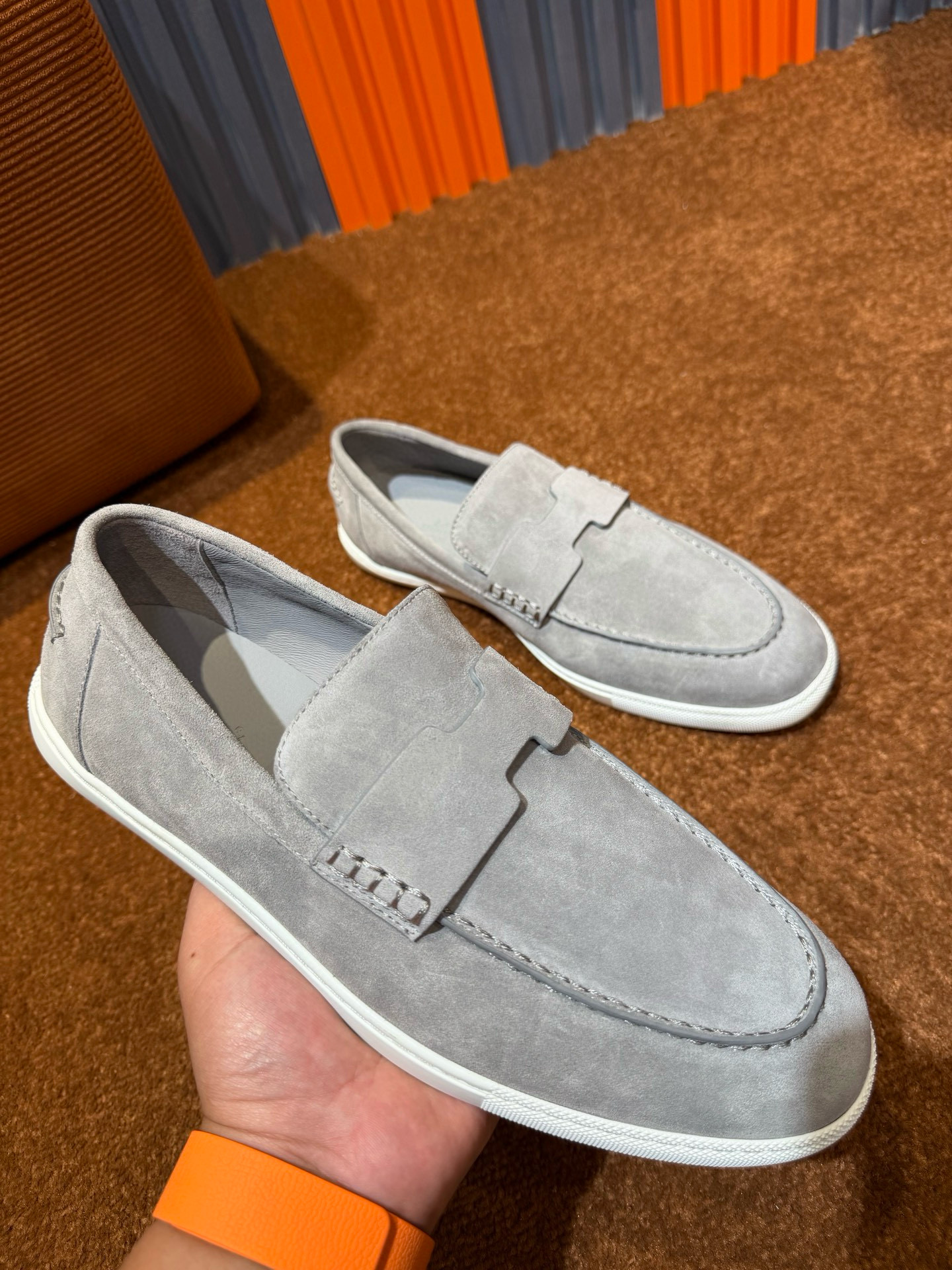 [HERMES] 에르메스 모카신 로퍼 남성용