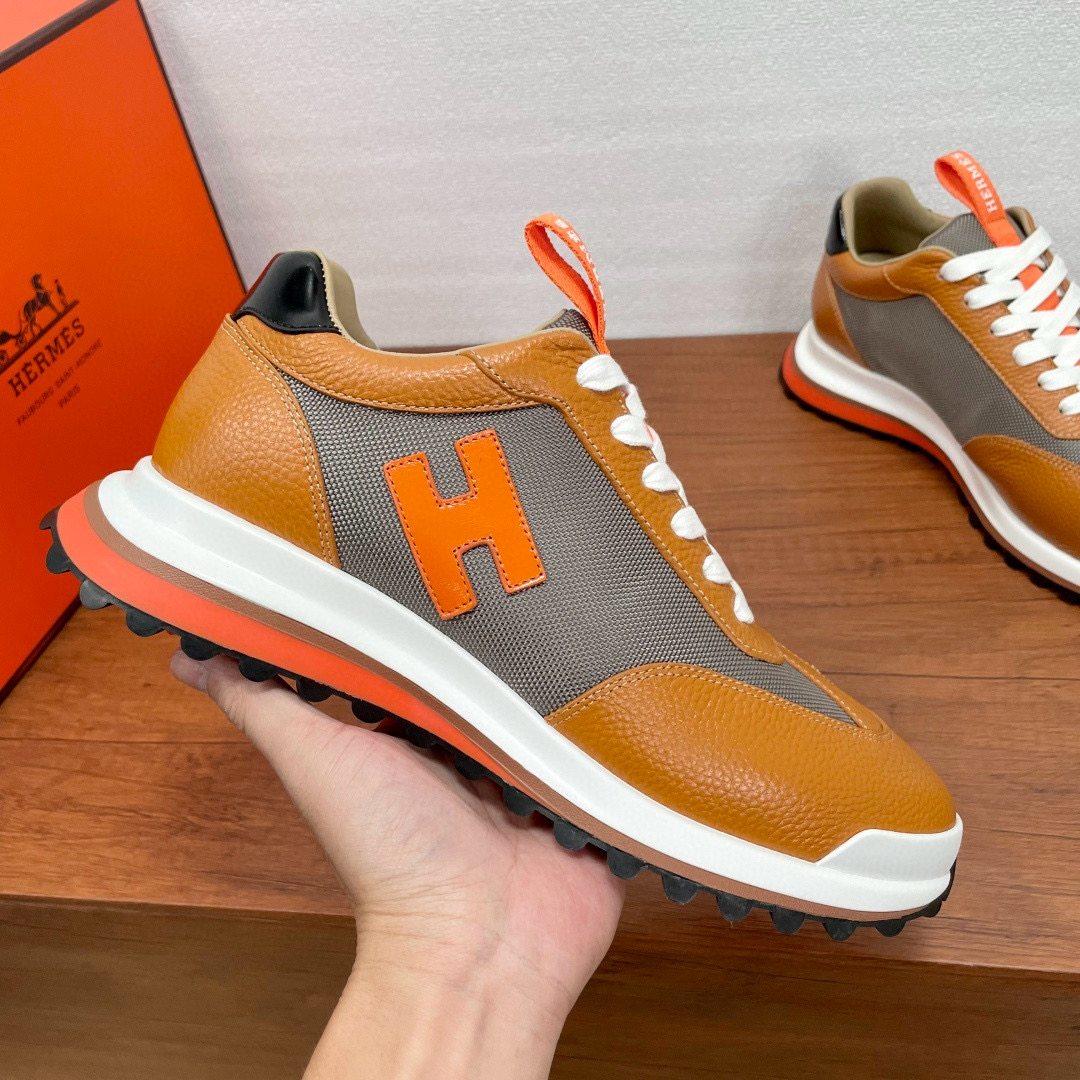 [HERMES] 에르메스 리더 스니커즈 남성용