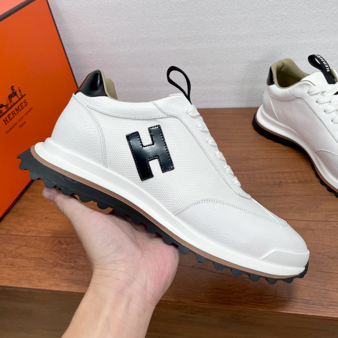 [HERMES] 에르메스 리더 스니커즈 남성용