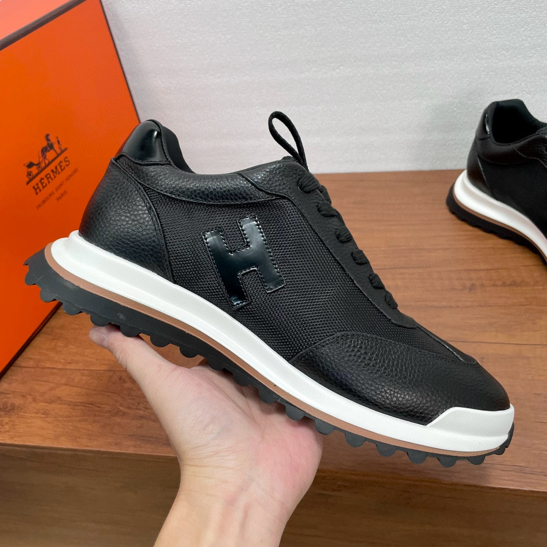[HERMES] 에르메스 리더 스니커즈 남성용