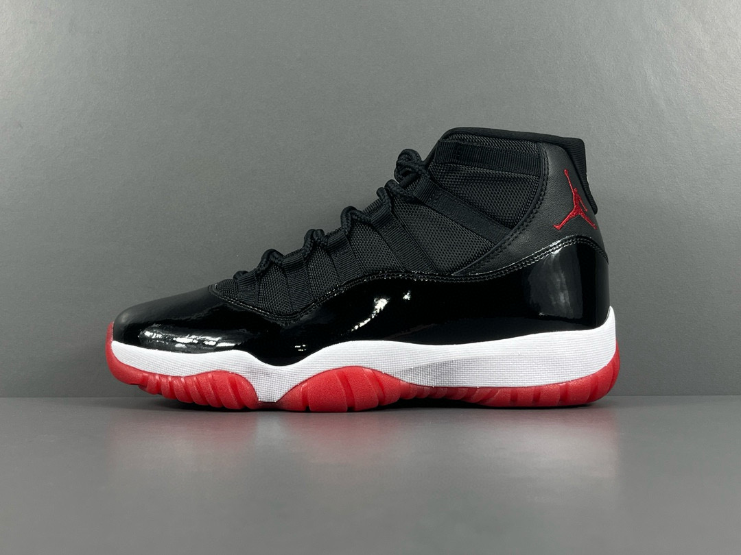 [AIR JORDAN] 에어조던11 브레드 검빨 미드 378037-061 남녀공용 (OG공장)