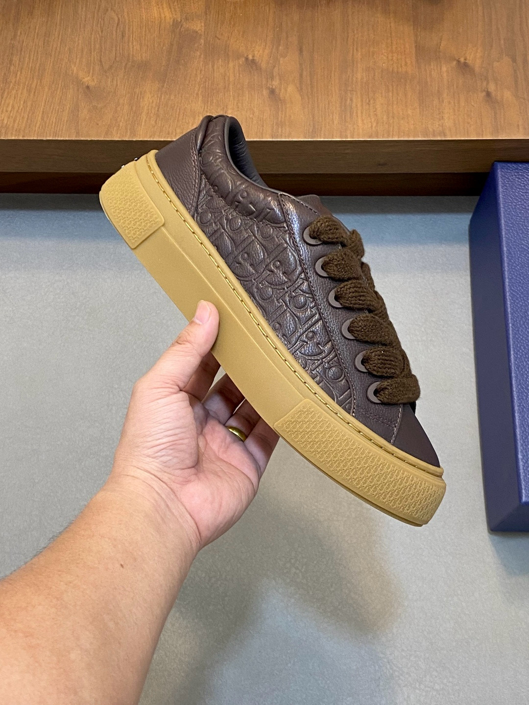 [DIOR] 디올 x 데님 티어스 B33 스니커즈 남성용