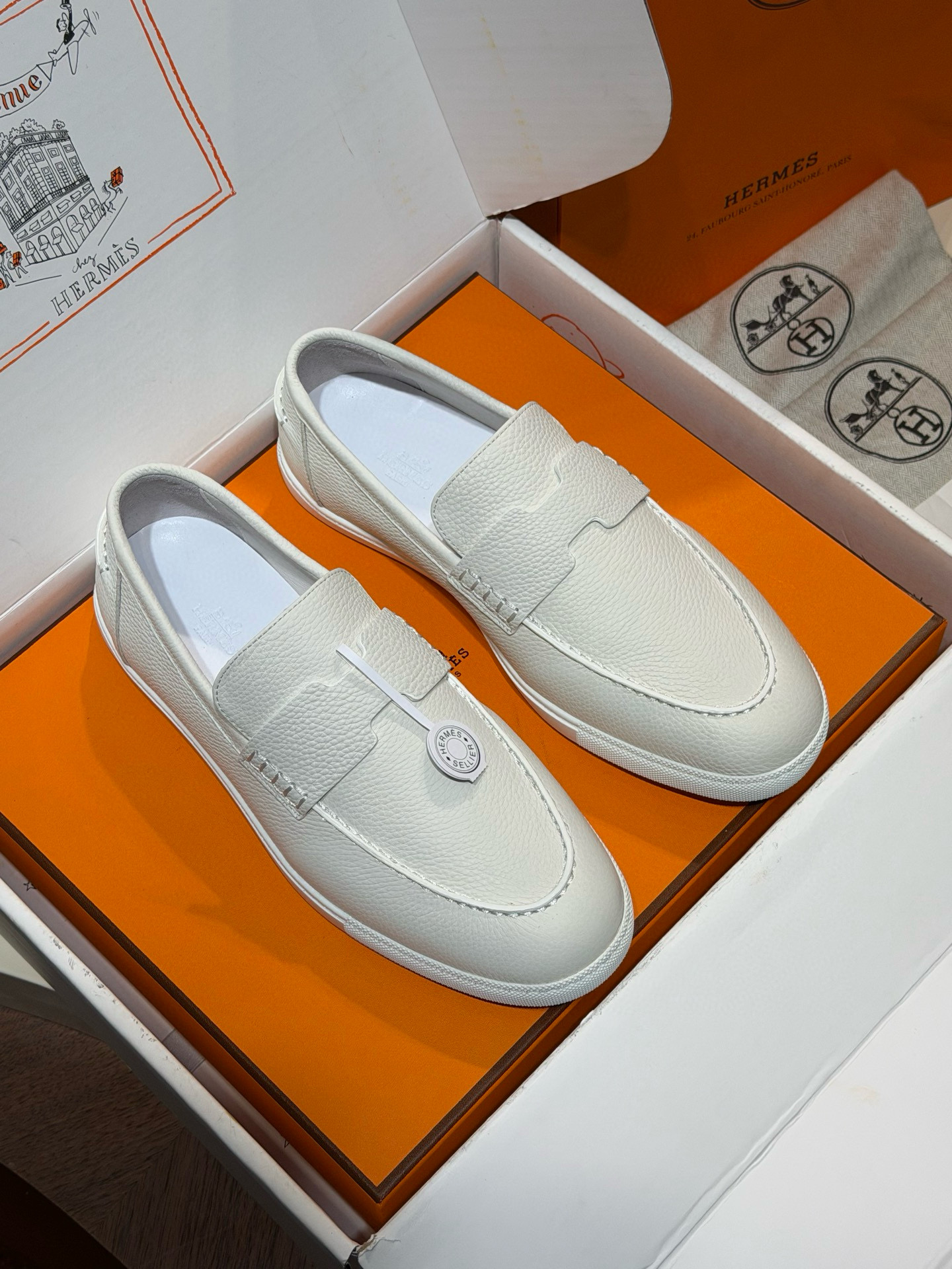 [HERMES] 에르메스 모카신 로퍼 남성용