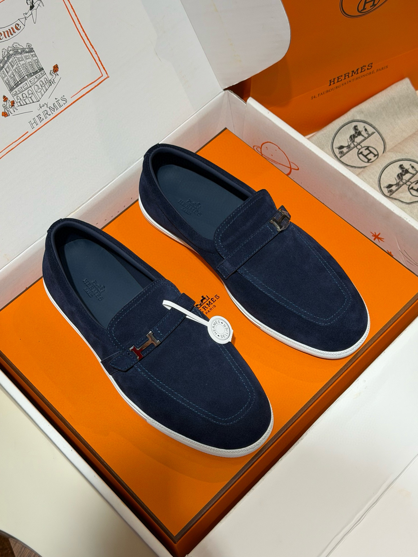 [HERMES] 에르메스 모카신 로퍼 남성용