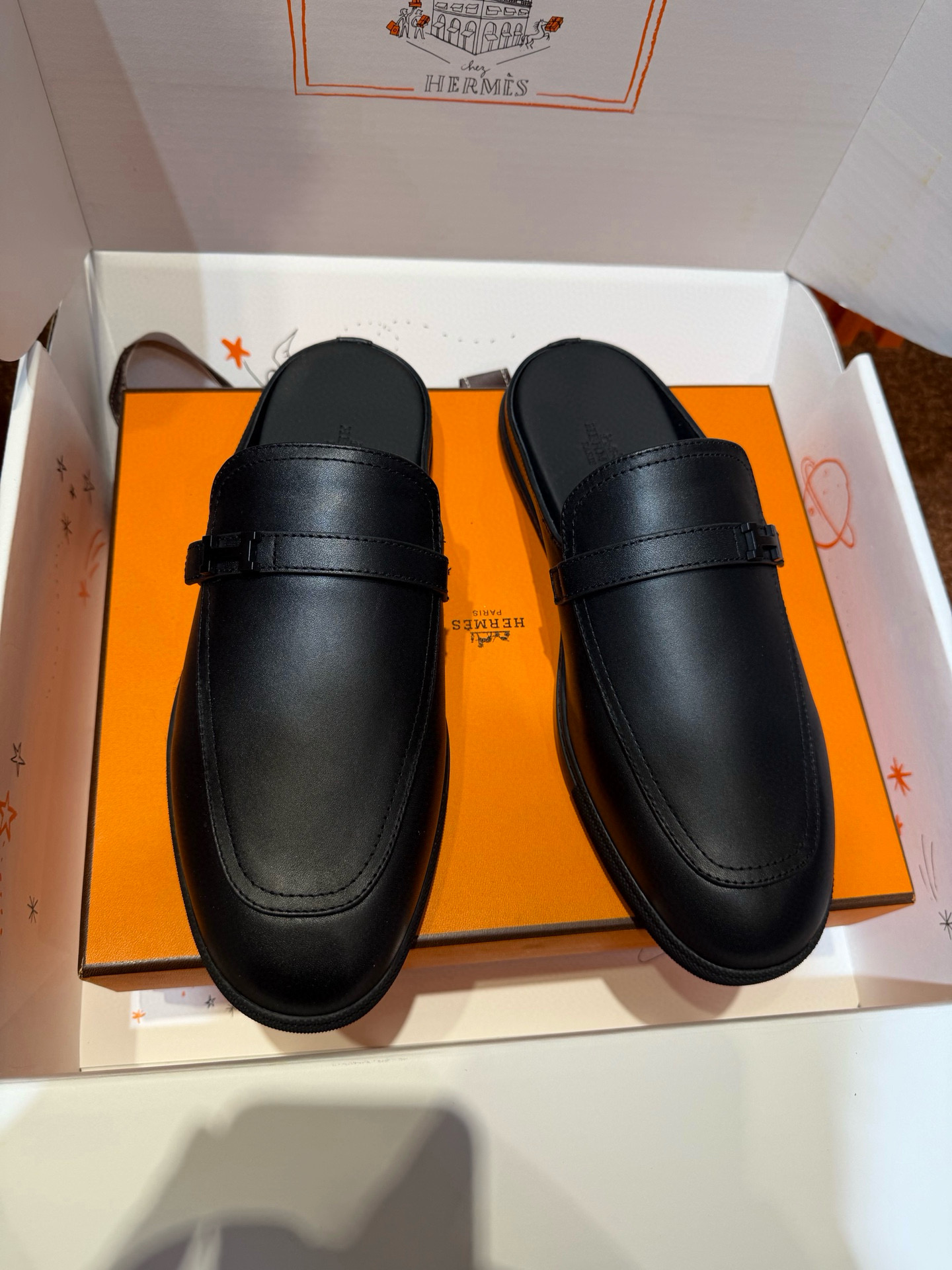 [HERMES] 에르메스 라이크 모카신 슬립온 남성용