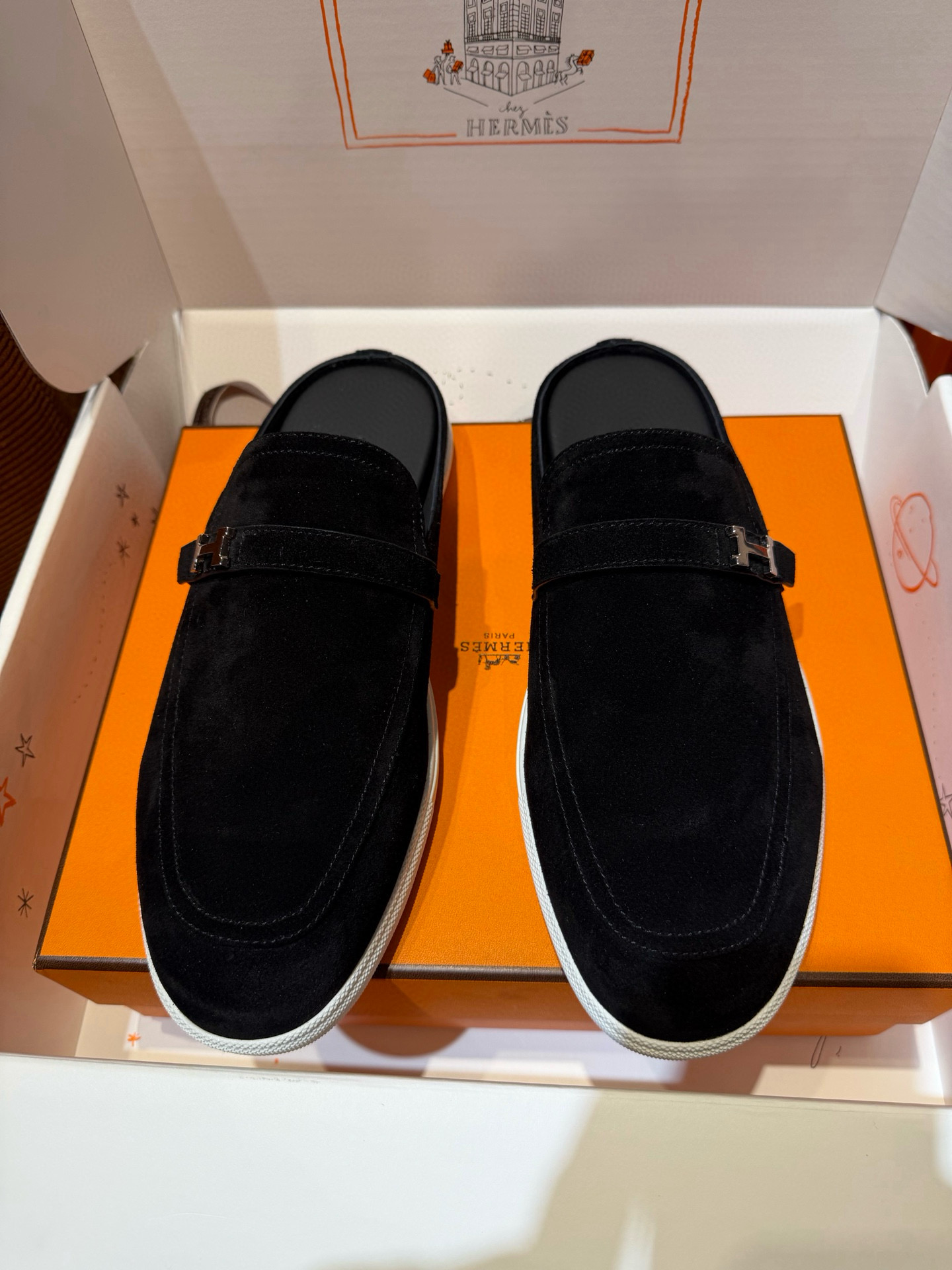 [HERMES] 에르메스 라이크 모카신 슬립온 남성용