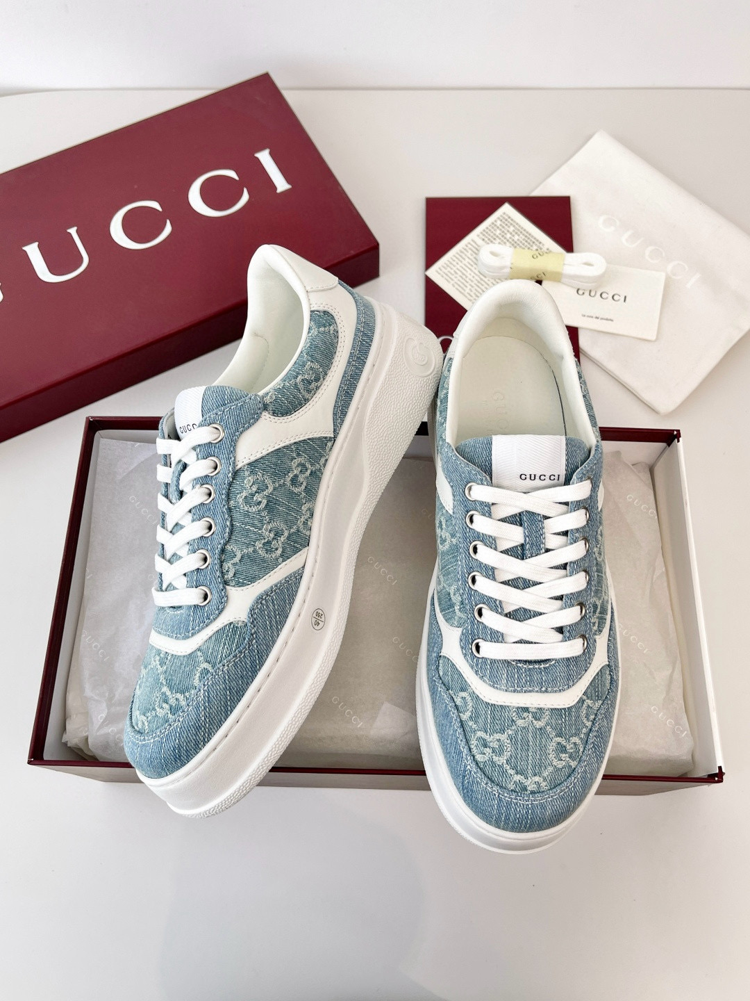 [GUCCI] 구찌 청키 웹 스니커즈 남성용