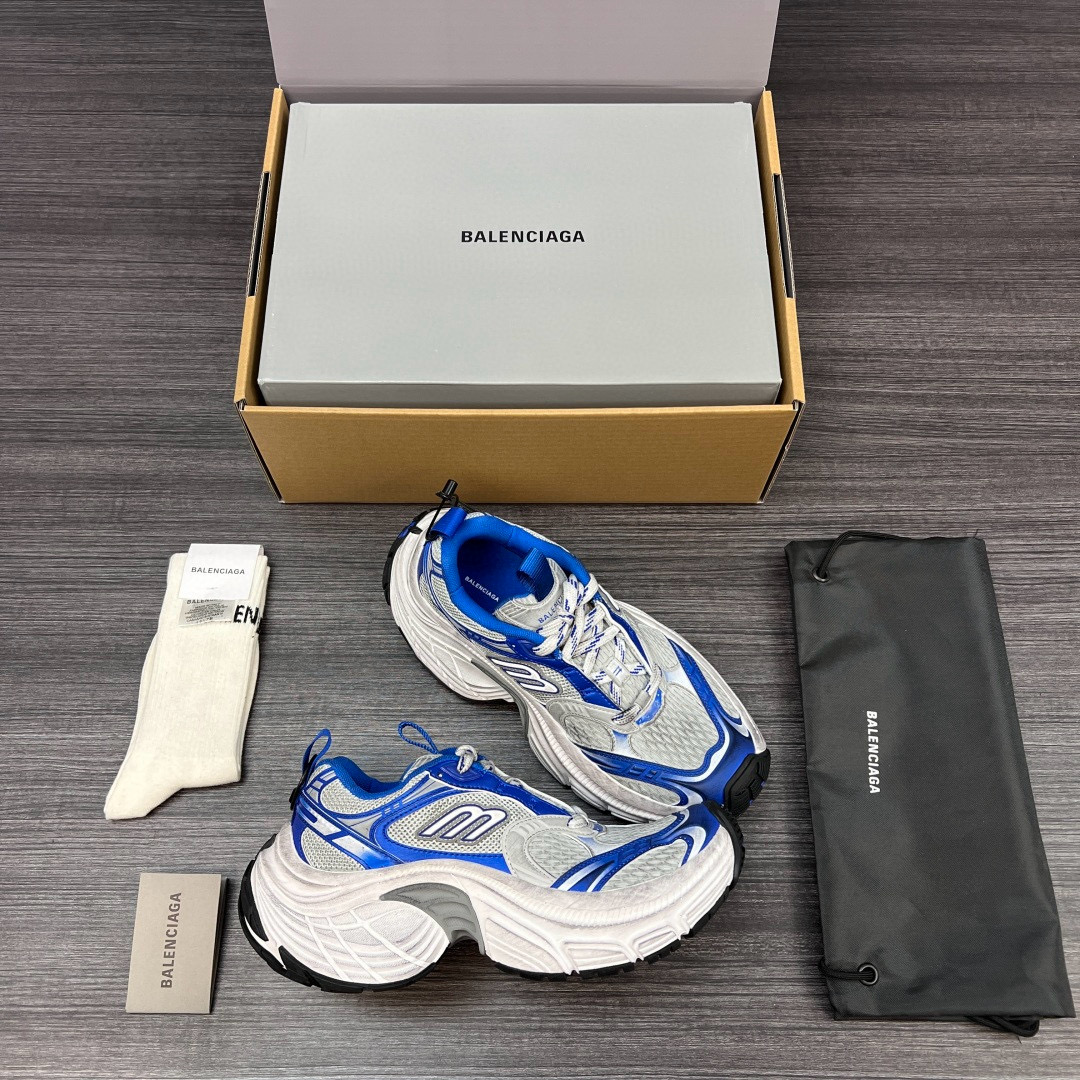 [BALENCIAGA] 발렌시아가 6XL 그레이 블루 화이트 스니커즈 남녀공용
