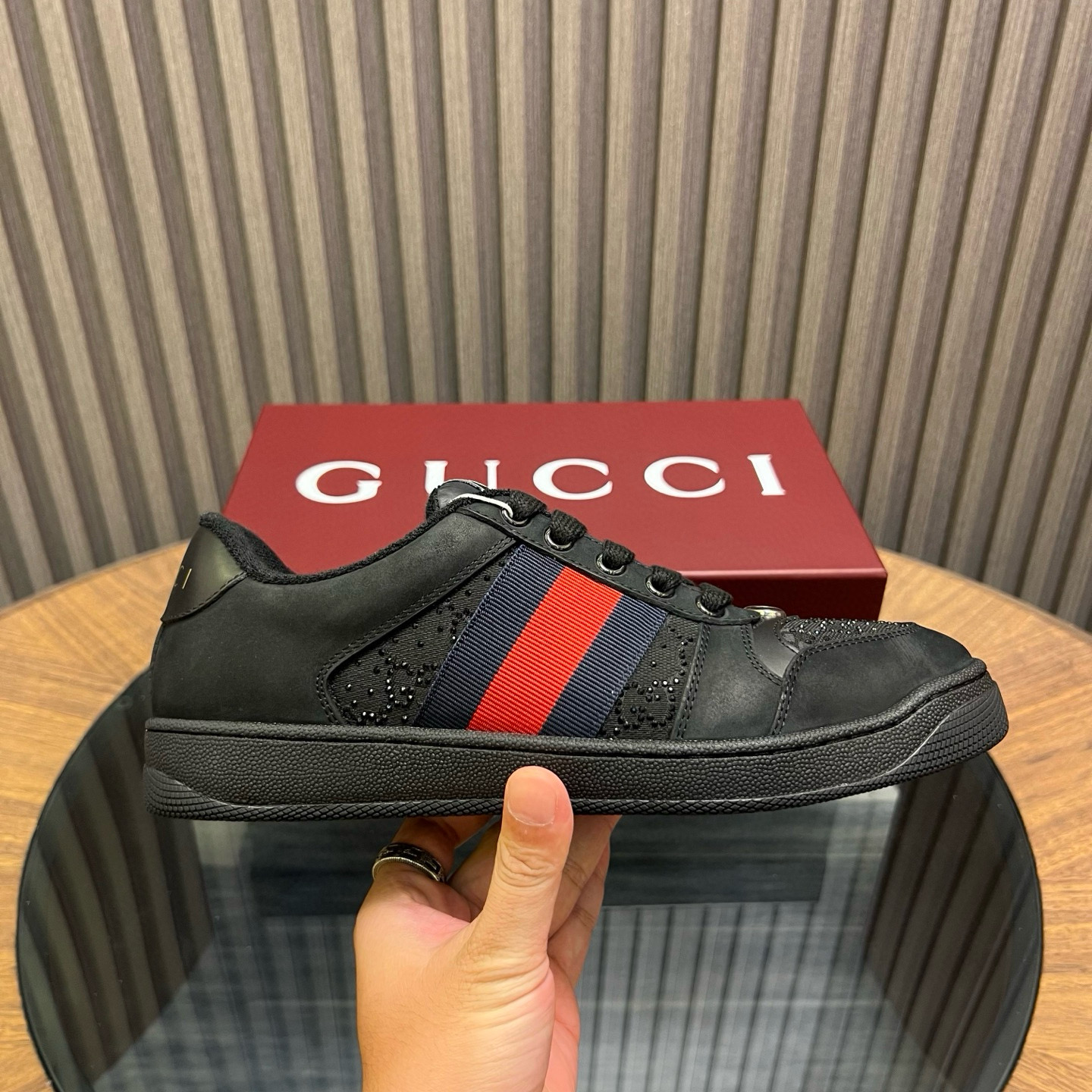 [GUCCI] 구찌 더블 스크리너 스니커즈 남녀공용