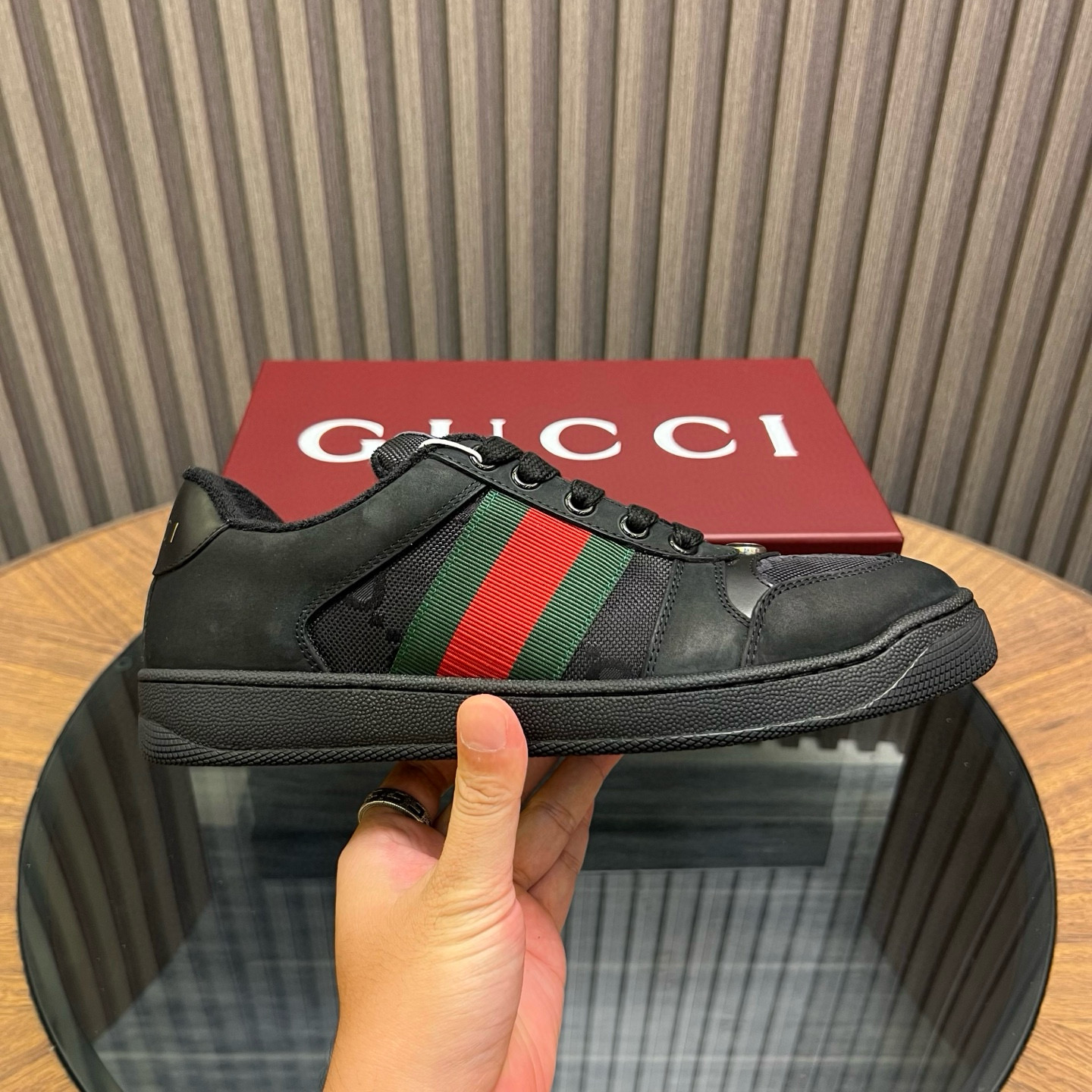 [GUCCI] 구찌 더블 스크리너 스니커즈 남녀공용