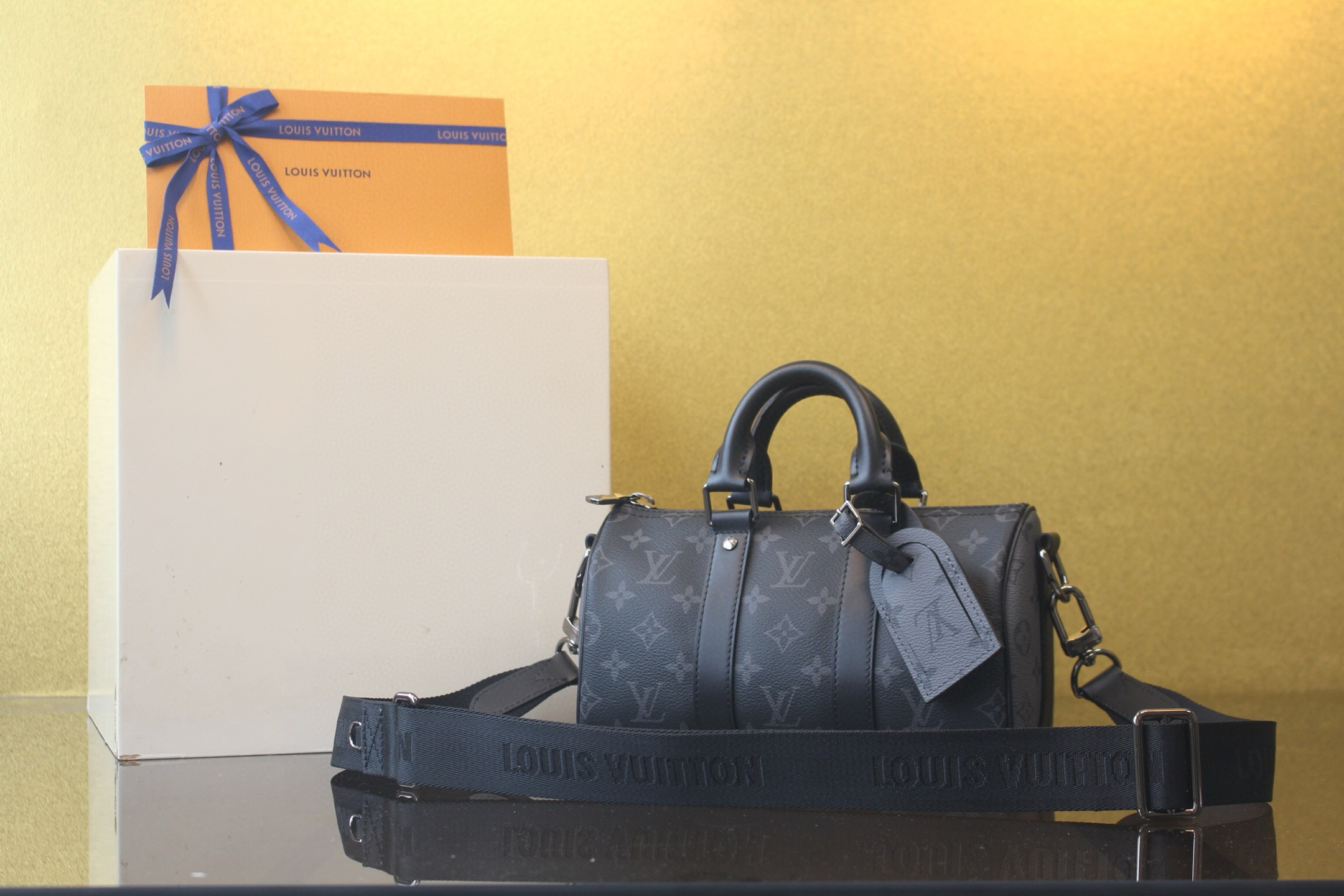 [LOUIS VUITTON] 루이비통 키폴 반둘리에 25 모노그램 이클립스 M46271