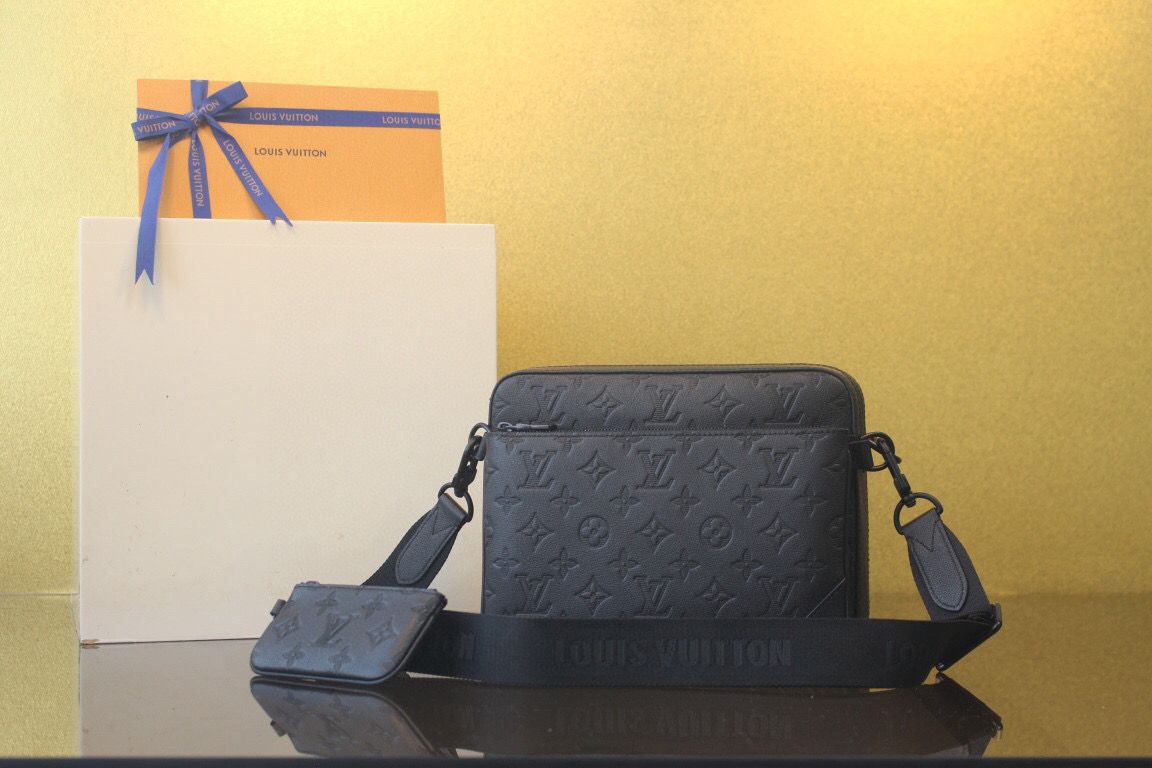 [LOUIS VUITTON] 루이비통 트리오 메신저 블랙 M46602