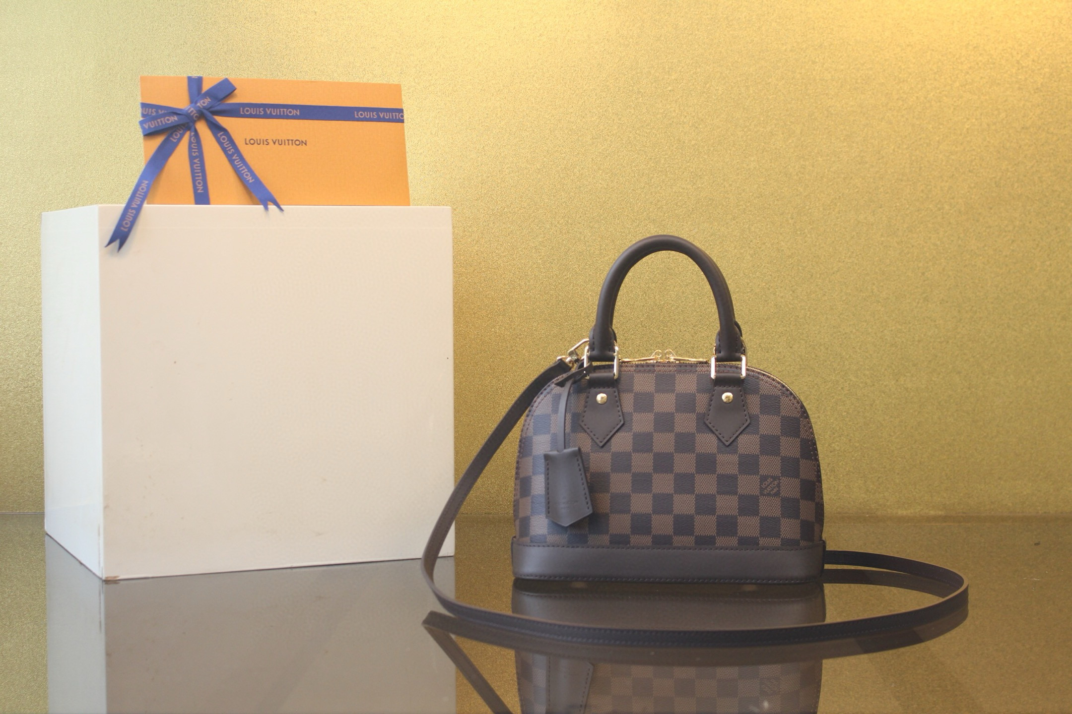 [LOUIS VUITTON] 루이비통 알마 BB 다미에 에벤 N40606