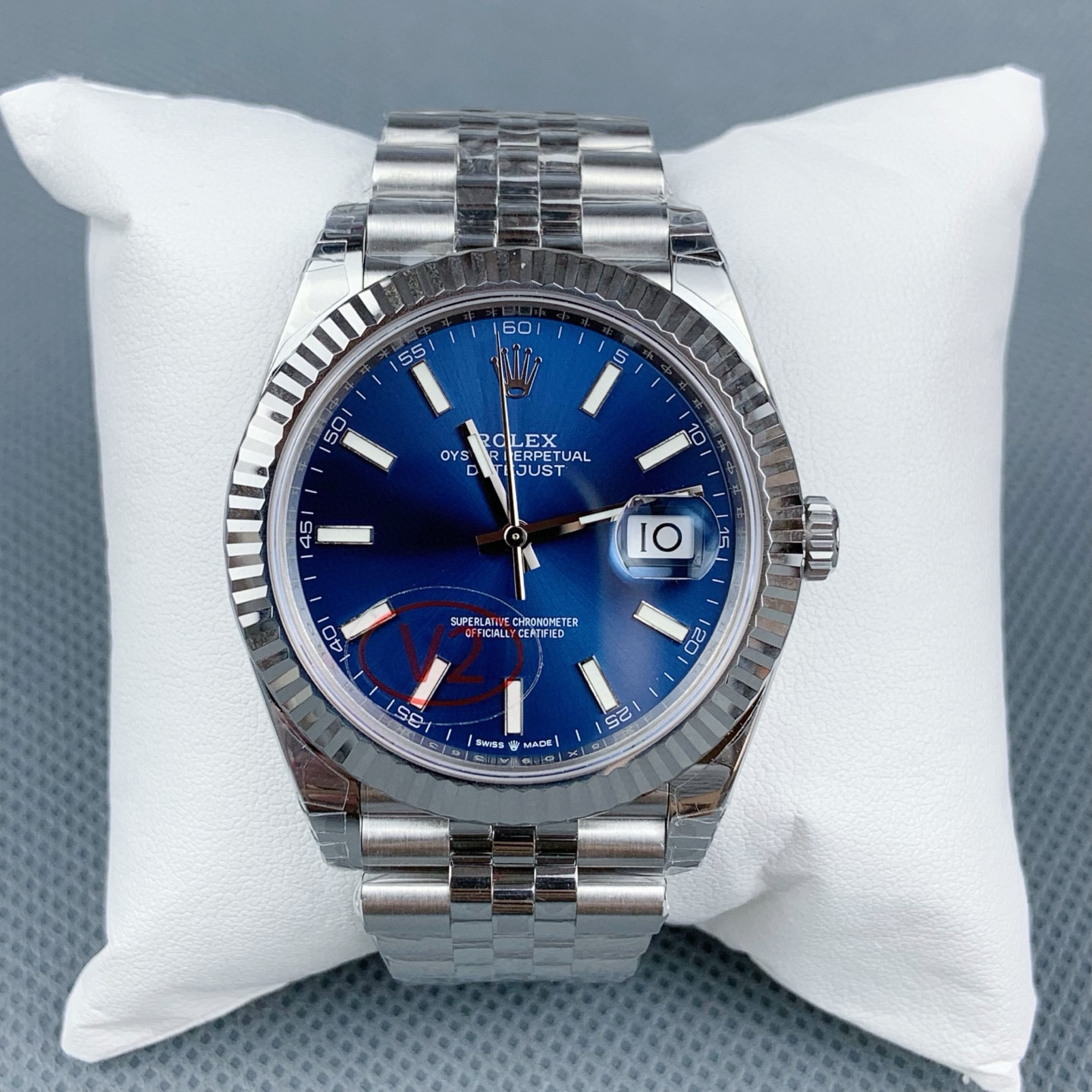 [ROLEX] 로렉스 데이저스트 청판 다이얼 바인덱스 SS 쥬빌레 41mm 126334 (VS공장)