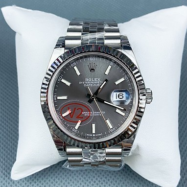 [ROLEX] 로렉스 데이저스트 그레이 다이얼 바인덱스 SS 쥬빌레 41mm 126334 (VS공장)