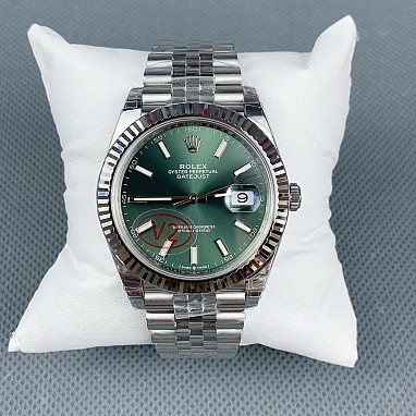 [ROLEX] 로렉스 데이저스트 그린 다이얼 바인덱스 SS 쥬빌레 41mm 126334 (VS공장)