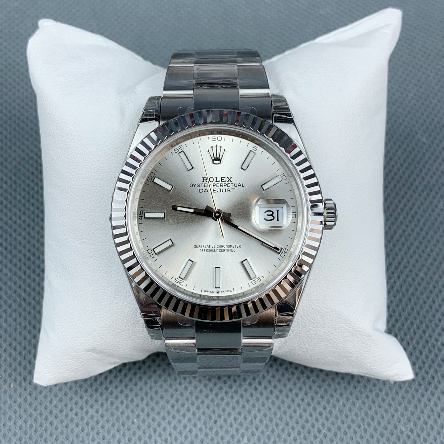 [ROLEX] 로렉스 데이저스트 실버 다이얼 3열 41mm 126334 (VS공장)