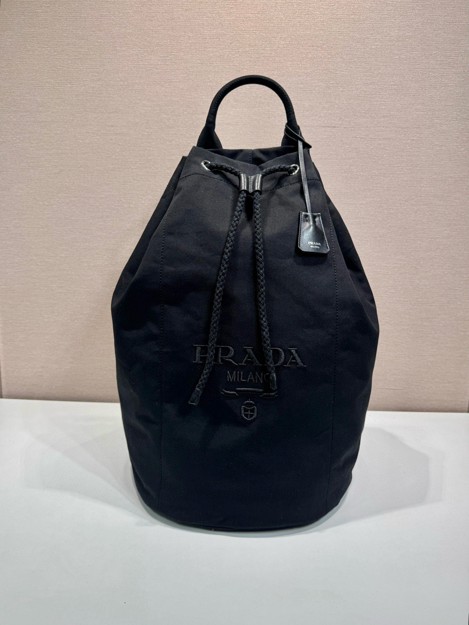 [PRADA] 프라다 리에디션 2005 캔버스 드로스트링 더플백 2VY011