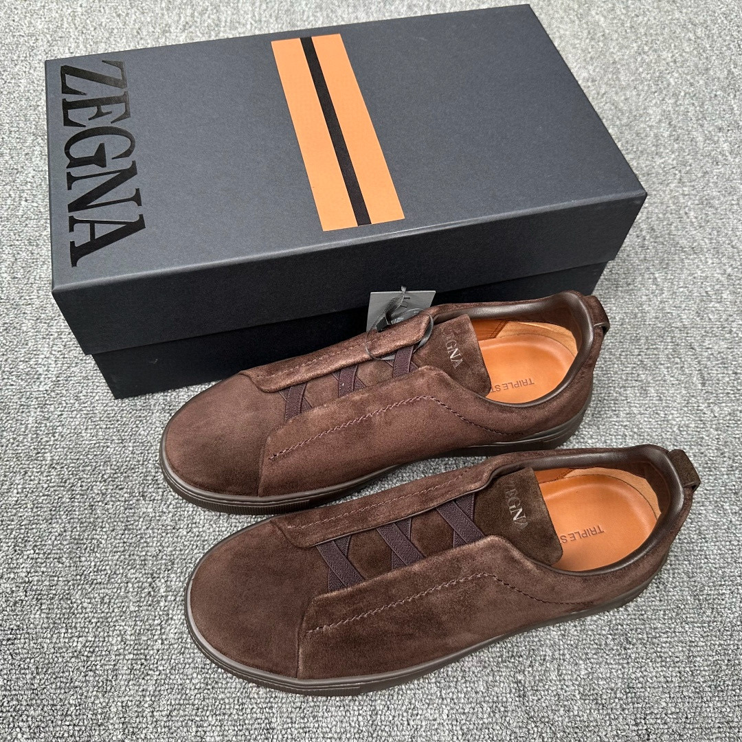 [ZEGNA] 제냐 트리플 스티치 스니커즈 남성용