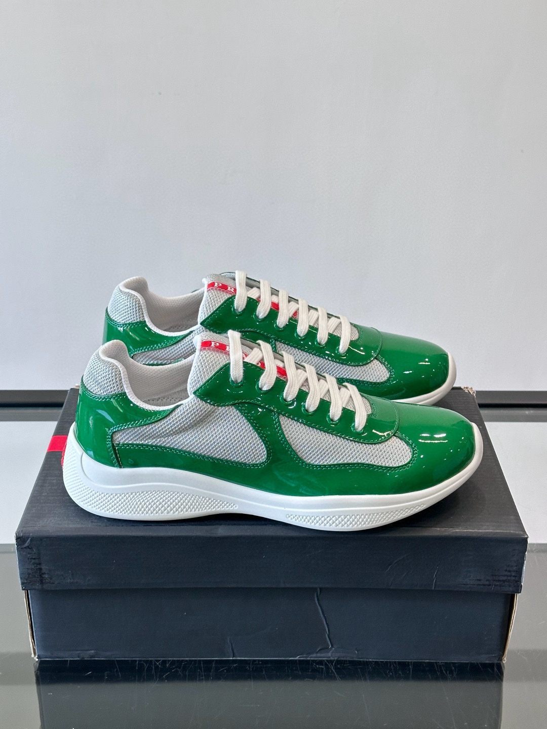 [PRADA] 프라다 아메리카 컵 스니커즈 남성용