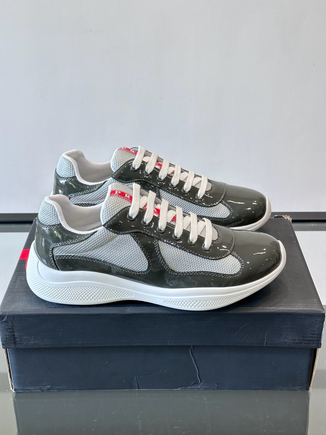 [PRADA] 프라다 아메리카 컵 스니커즈 남성용