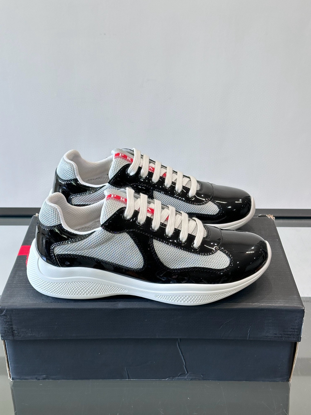 [PRADA] 프라다 아메리카 컵 스니커즈 남성용