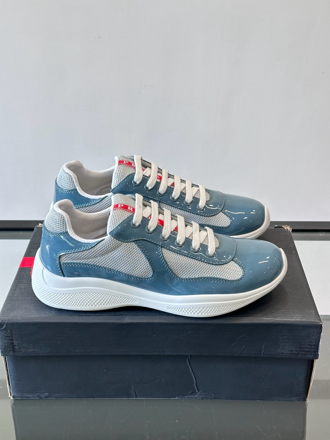 [PRADA] 프라다 아메리카 컵 스니커즈 남성용