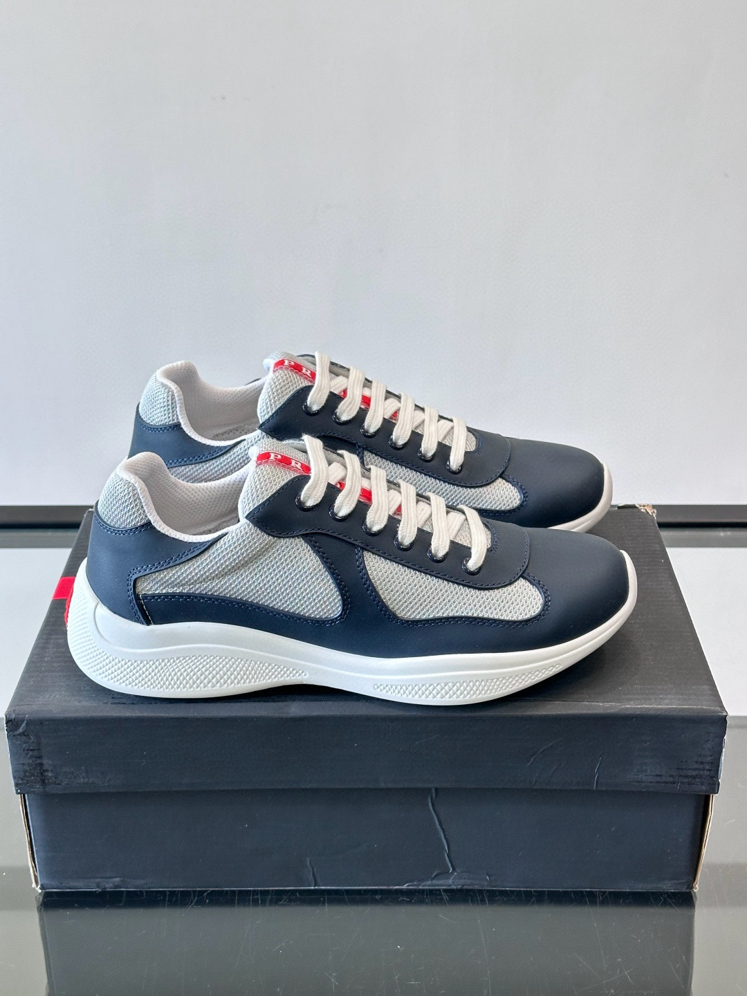 [PRADA] 프라다 아메리카 컵 스니커즈 남성용