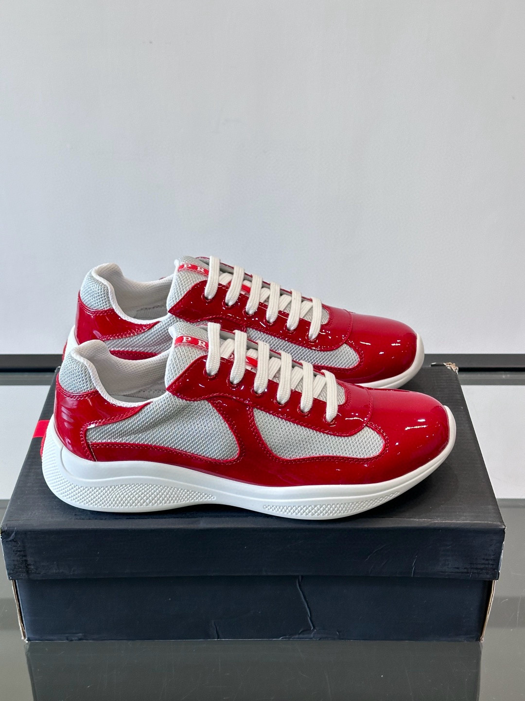 [PRADA] 프라다 아메리카 컵 스니커즈 남성용