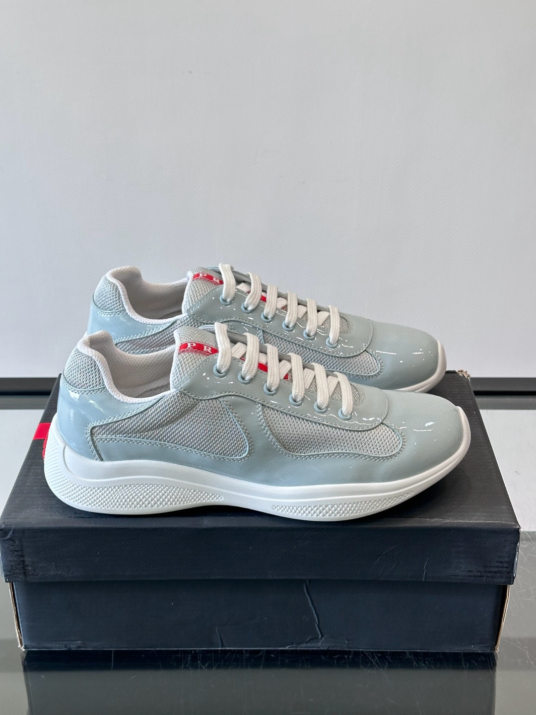 [PRADA] 프라다 아메리카 컵 스니커즈 남성용