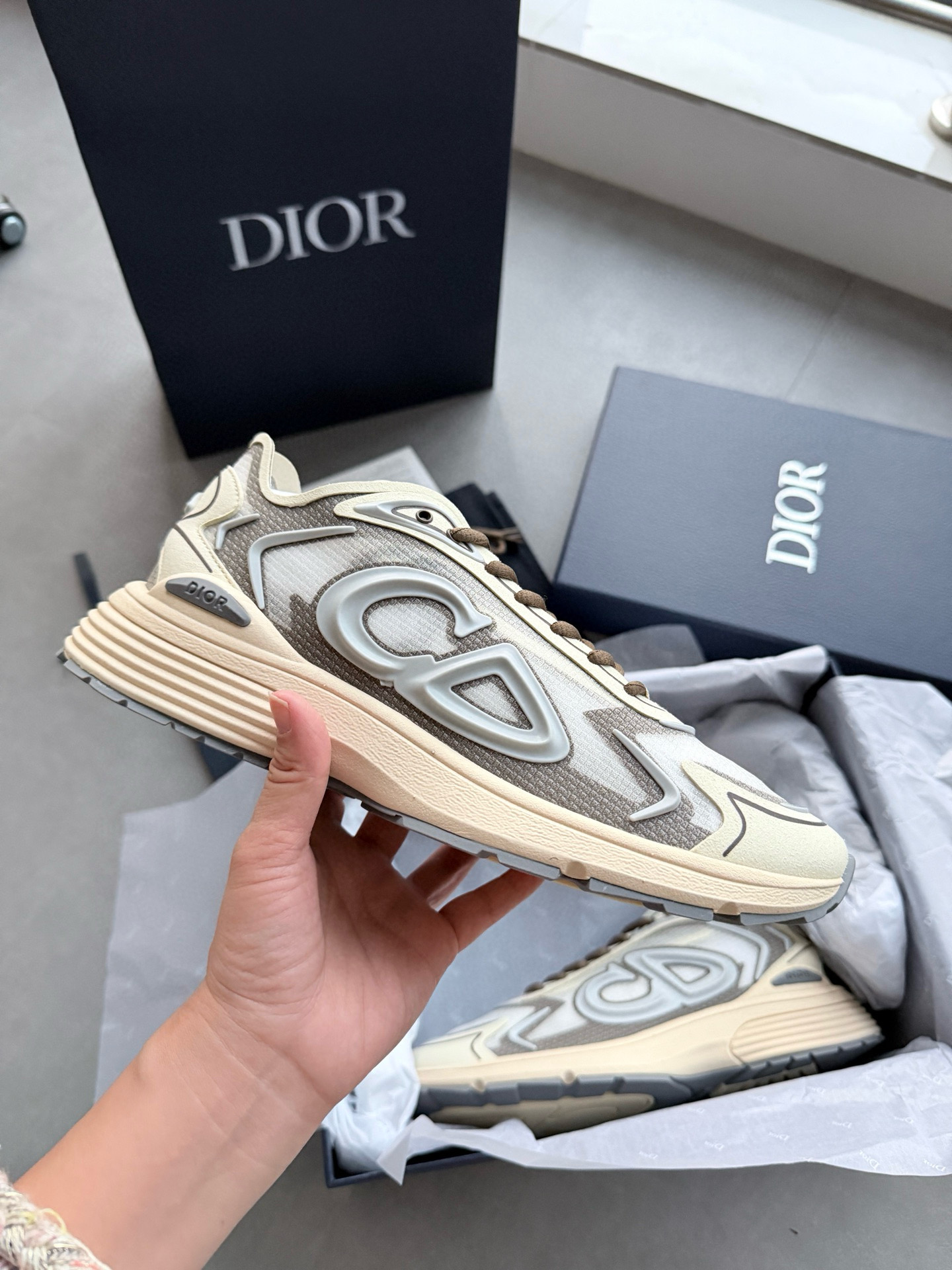 [DIOR] 디올 B30 오블리크 로우 스니커즈 남성용