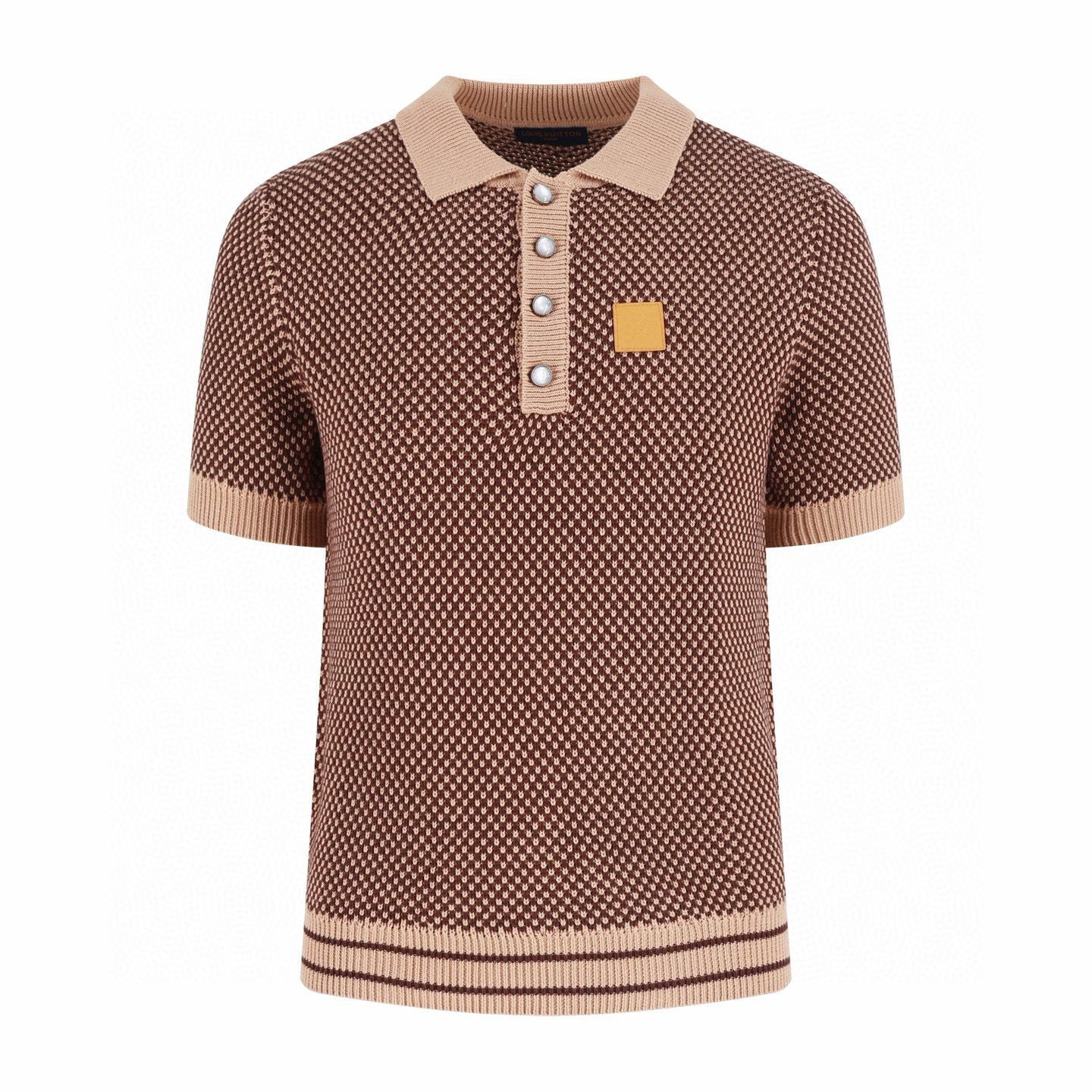 [LOUIS VUITTON] 루이비통 시그니처 쇼트 슬리브 니트 매쉬 폴로 티셔츠 남녀공용