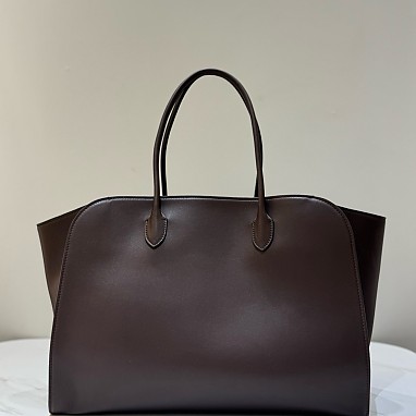 [The Row] 더로우 MARLO 말로백 17 딥브라운 레더 토트백 남녀공용